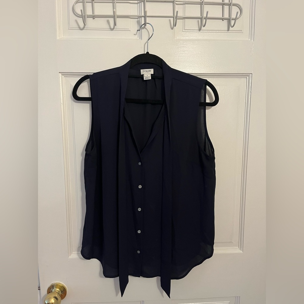 J. Crew navy blouse